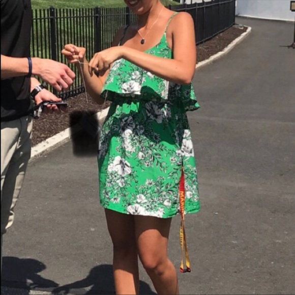 Mimi Chica Green Floral Sleeveless Mini Dress - Picture 7 of 7